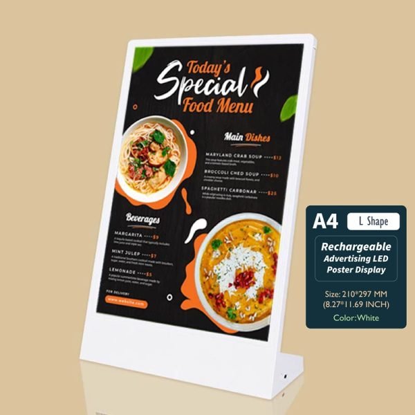 Rechargeable LED Display A4WL
