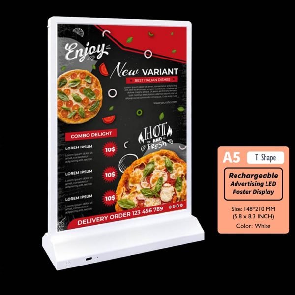 Rechargeable LED Display A5WT