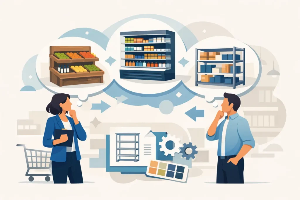 Choosing Grocery Store Shelving Systems