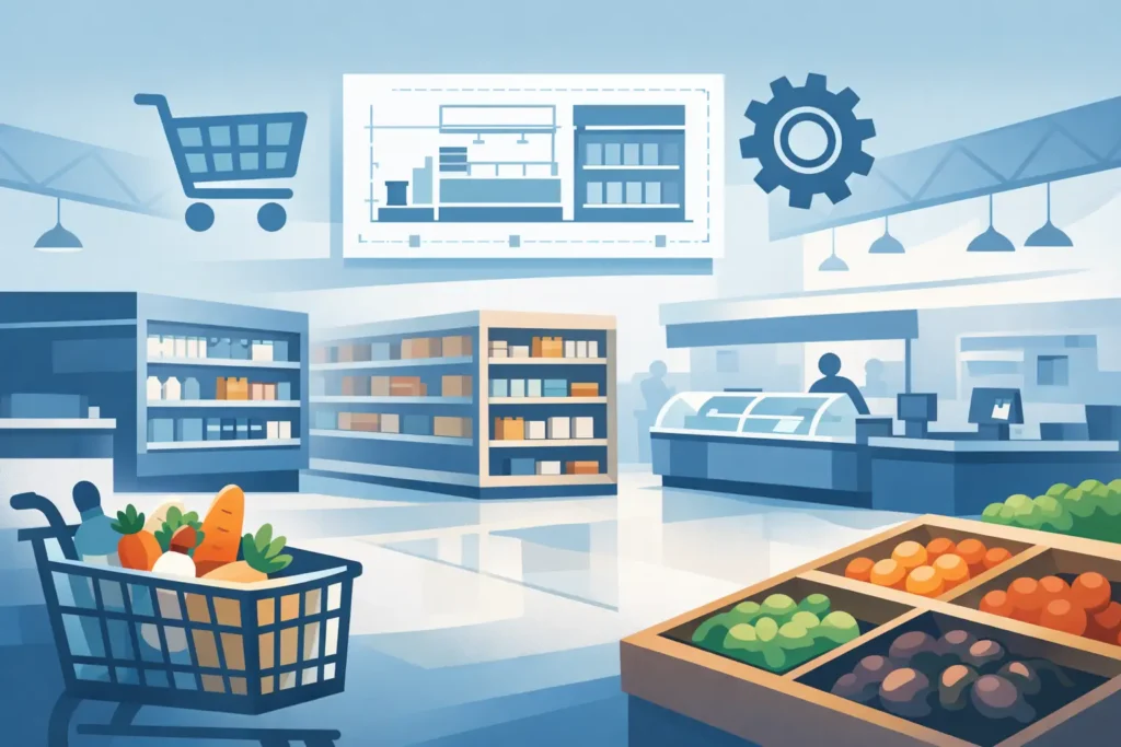 Shopfitting Solutions for Supermarkets