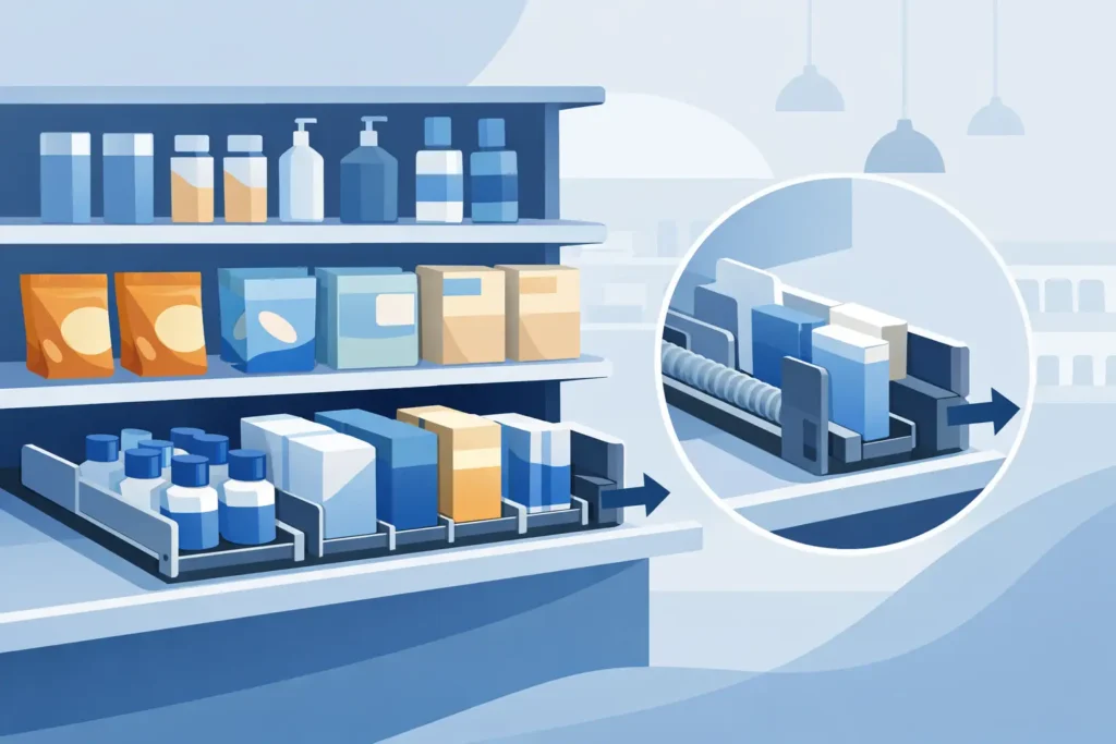 A Guide to Shelf Pusher Systems for Retail