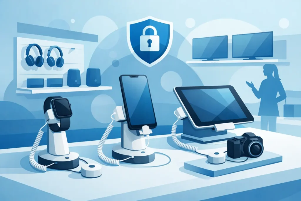 Electronics Display Security Examples for Retail