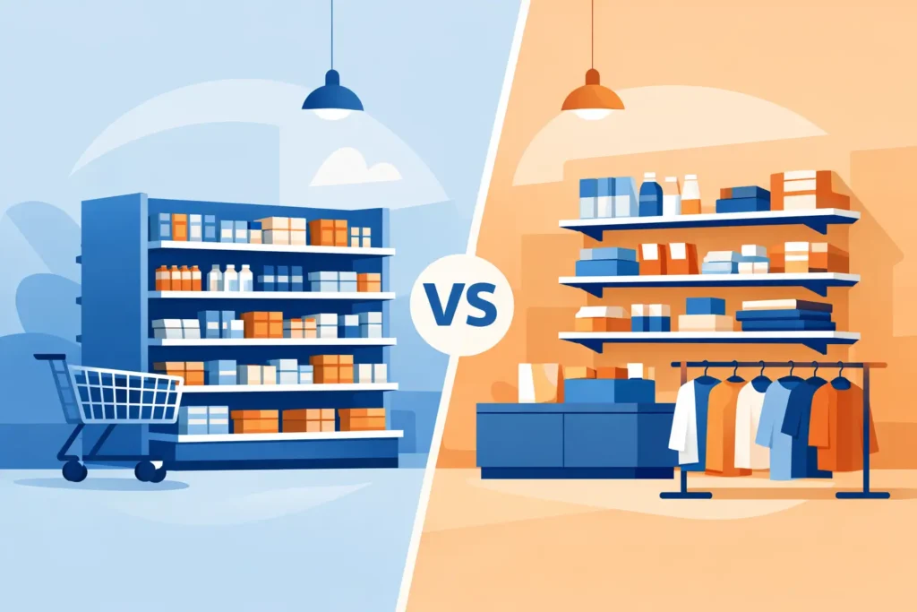 Gondola Shelving vs Wall Shelving for Retail