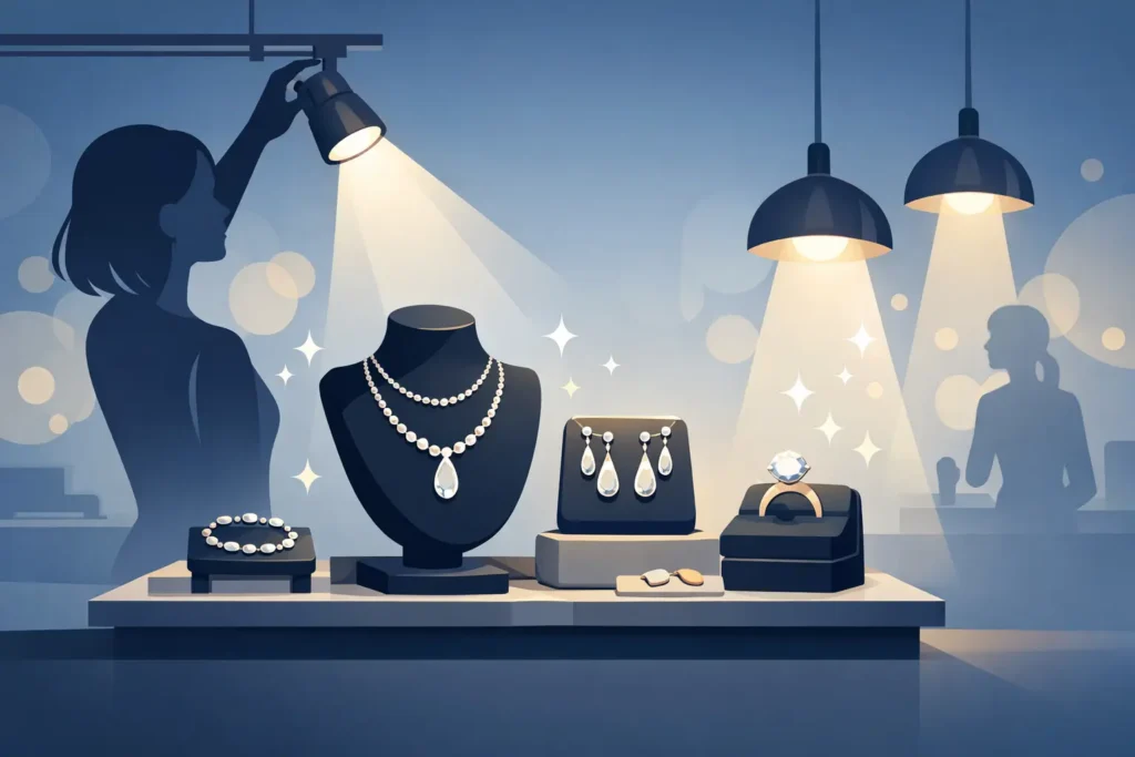 How to Light Jewelry Displays for Better Sales