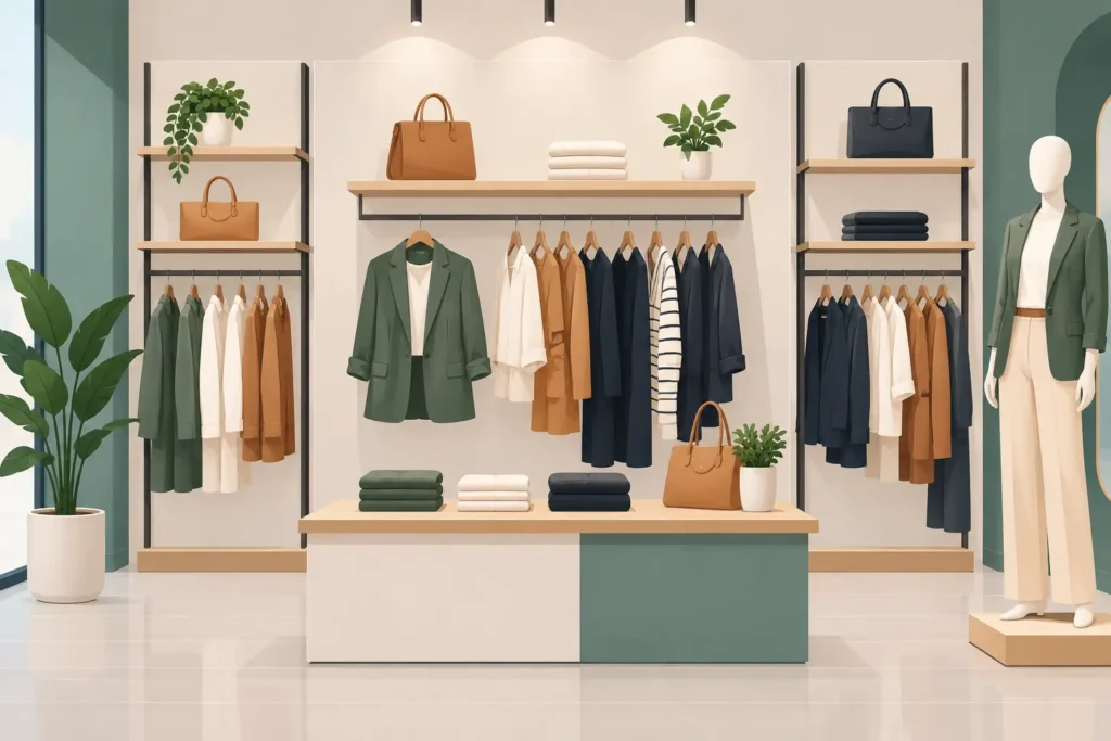 Fashion Wall Merchandising Example for Retailers