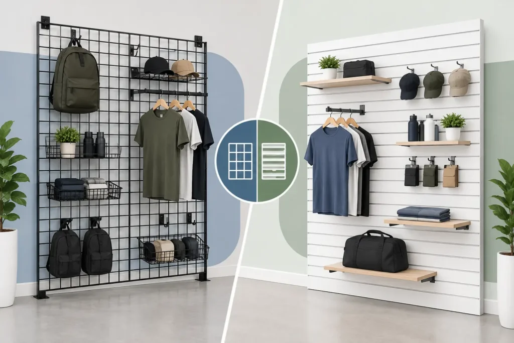 Gridwall Versus Slatwall: Which Fits Your Store?