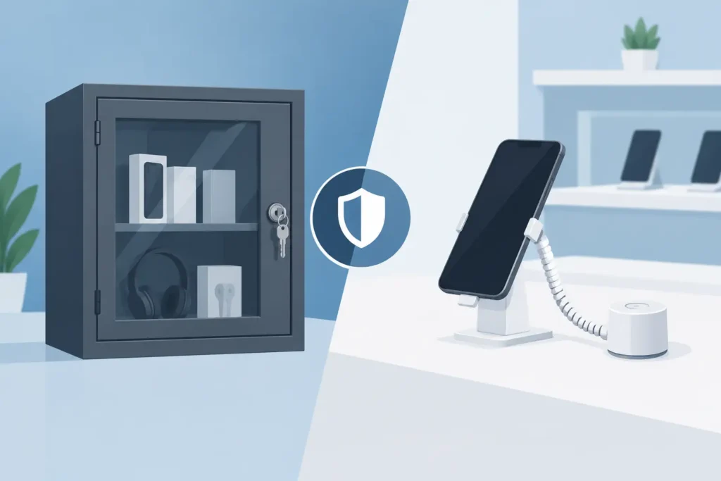 Lockable Cabinets Versus Tether Alarms Compared