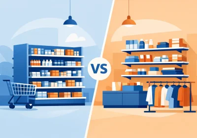 Gondola Shelving vs Wall Shelving for Retail