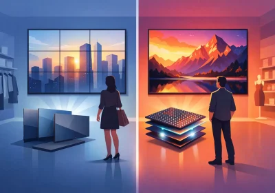 LCD Versus LED Video Walls for Retail